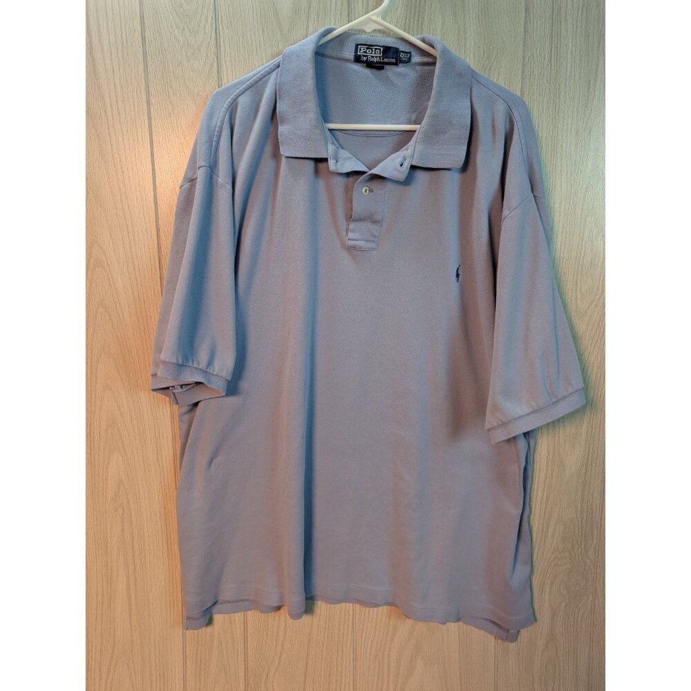 2 Polo Ralph Lauren Pony Logo Short Sleeve Shirt Golf Mens Size 2XLT Flaw - Picture 8 of 9
